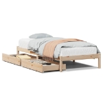 Letto senza Materasso 90x200 cm in Legno Massello di Pino