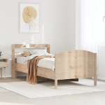 Letto senza Materasso 90x200 cm in Legno Massello di Pino