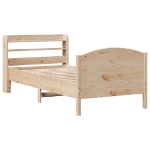 Letto senza Materasso 90x200 cm in Legno Massello di Pino