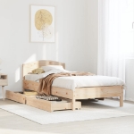 Letto senza Materasso 90x200 cm in Legno Massello di Pino