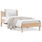 Letto senza Materasso 90x200 cm in Legno Massello di Pino