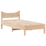 Letto senza Materasso 90x200 cm in Legno Massello di Pino