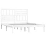 Letto senza Materasso Bianco 120x190 cm Legno Massello di Pino