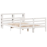 Letto senza Materasso Bianco 120x190 cm Legno Massello di Pino