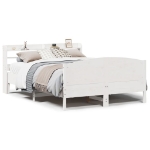 Letto senza Materasso Bianco 120x190 cm Legno Massello di Pino