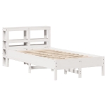 Letto senza Materasso Bianco 120x190 cm Legno Massello di Pino