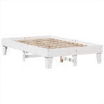 Letto senza Materasso Bianco 120x190 cm Legno Massello di Pino