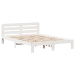 Letto senza Materasso Bianco 120x190 cm Legno Massello di Pino