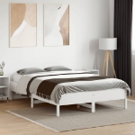 Letto senza Materasso Bianco 120x190 cm Legno Massello di Pino