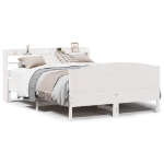 Letto senza Materasso Bianco 120x200 cm Legno Massello di Pino