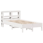 Letto senza Materasso Bianco 120x200 cm Legno Massello di Pino