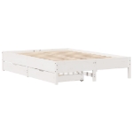 Letto senza Materasso Bianco 120x200 cm Legno Massello di Pino