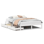 Letto senza Materasso Bianco 120x200 cm Legno Massello di Pino