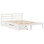 Letto senza Materasso Bianco 120x200 cm Legno Massello di Pino