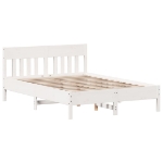 Letto senza Materasso Bianco 120x200 cm Legno Massello di Pino