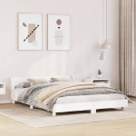 Letto senza Materasso Bianco 120x200 cm Legno Massello di Pino