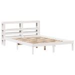 Letto senza Materasso Bianco 120x200 cm Legno Massello di Pino