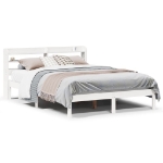 Letto senza Materasso Bianco 120x200 cm Legno Massello di Pino