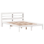 Letto senza Materasso Bianco 120x200 cm Legno Massello di Pino