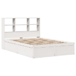 Letto senza Materasso Bianco 135x190 cm Legno Massello di Pino