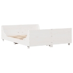 Letto senza Materasso Bianco 140x190 cm Legno Massello di Pino