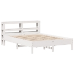 Letto senza Materasso Bianco 140x190 cm Legno Massello di Pino