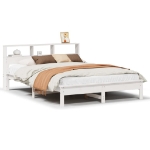 Letto senza Materasso Bianco 140x190 cm Legno Massello di Pino