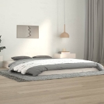 Letto senza Materasso Bianco 140x190 cm Legno Massello di Pino