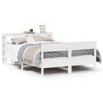 Letto senza Materasso Bianco 140x190 cm Legno Massello di Pino