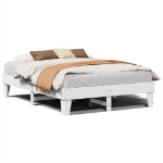 Letto senza Materasso Bianco 140x190 cm Legno Massello di Pino