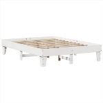 Letto senza Materasso Bianco 140x190 cm Legno Massello di Pino