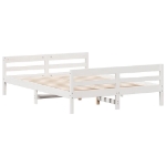 Letto senza Materasso Bianco 140x200 cm Legno Massello di Pino