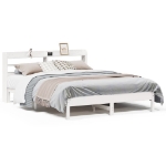 Letto senza Materasso Bianco 140x200 cm Legno Massello di Pino