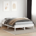 Letto senza Materasso Bianco 140x200 cm Legno Massello di Pino