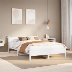 Letto senza Materasso Bianco 140x200 cm Legno Massello di Pino