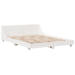 Letto senza Materasso Bianco 140x200 cm Legno Massello di Pino