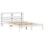 Letto senza Materasso Bianco 140x200 cm Legno Massello di Pino