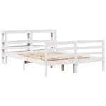 Letto senza Materasso Bianco 140x200 cm Legno Massello di Pino