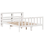 Letto senza Materasso Bianco 150x200 cm Legno Massello di Pino