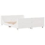 Letto senza Materasso Bianco 150x200 cm Legno Massello di Pino