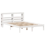 Letto senza Materasso Bianco 160x200 cm Legno Massello di Pino