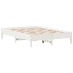 Letto senza Materasso Bianco 160x200 cm Legno Massello di Pino