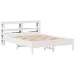 Letto senza Materasso Bianco 160x200 cm Legno Massello di Pino