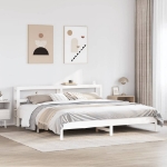 Letto senza Materasso Bianco 180x200 cm Legno Massello di Pino