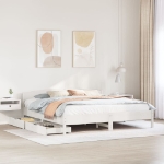 Letto senza Materasso Bianco 180x200 cm Legno Massello di Pino