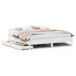 Letto senza Materasso Bianco 180x200 cm Legno Massello di Pino