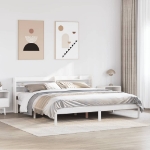 Letto senza Materasso Bianco 180x200 cm Legno Massello di Pino