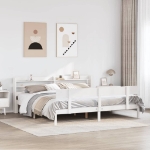 Letto senza Materasso Bianco 180x200 cm Legno Massello di Pino