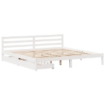 Letto senza Materasso Bianco 180x200 cm Legno Massello di Pino