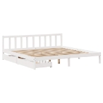 Letto senza Materasso Bianco 180x200 cm Legno Massello di Pino